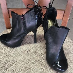 Bebe zippered stiletto bootie